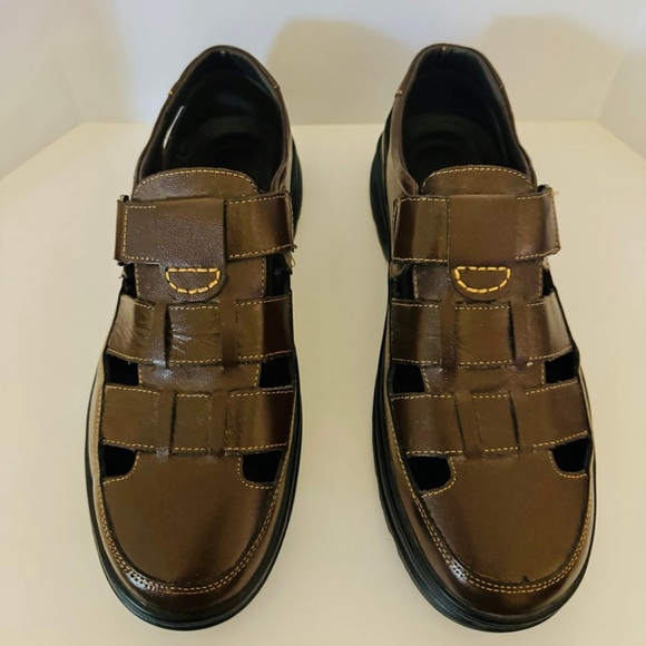CMM Mens Casual Closed Toe Leather Sandals Size 8 - Picture 1 of 5